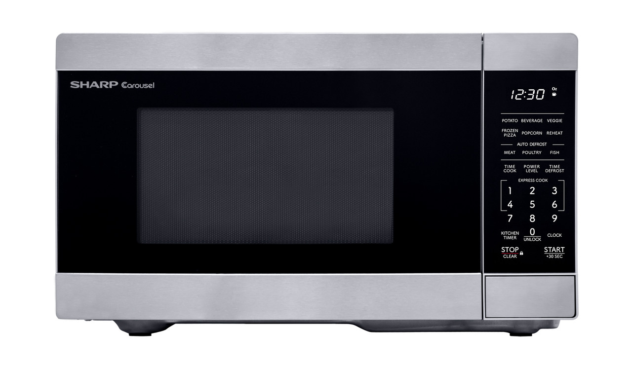 0.9 Cu. Ft. 900w Stainless Steel Countertop Microwave Oven view 2