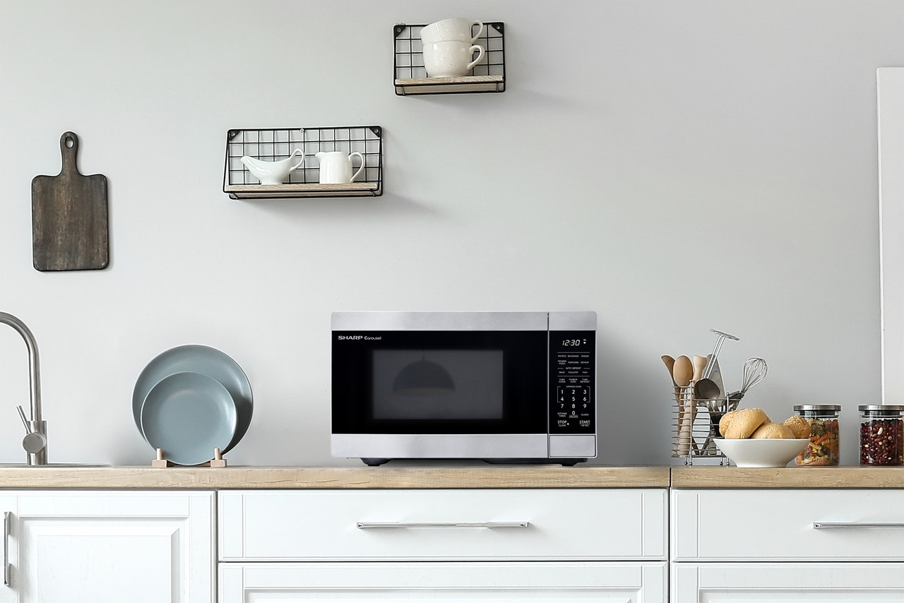 0.9 Cu. Ft. 900w Stainless Steel Countertop Microwave Oven view 8