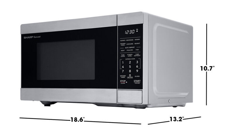 0.9 Cu. Ft. 900w Stainless Steel Countertop Microwave Oven view 19