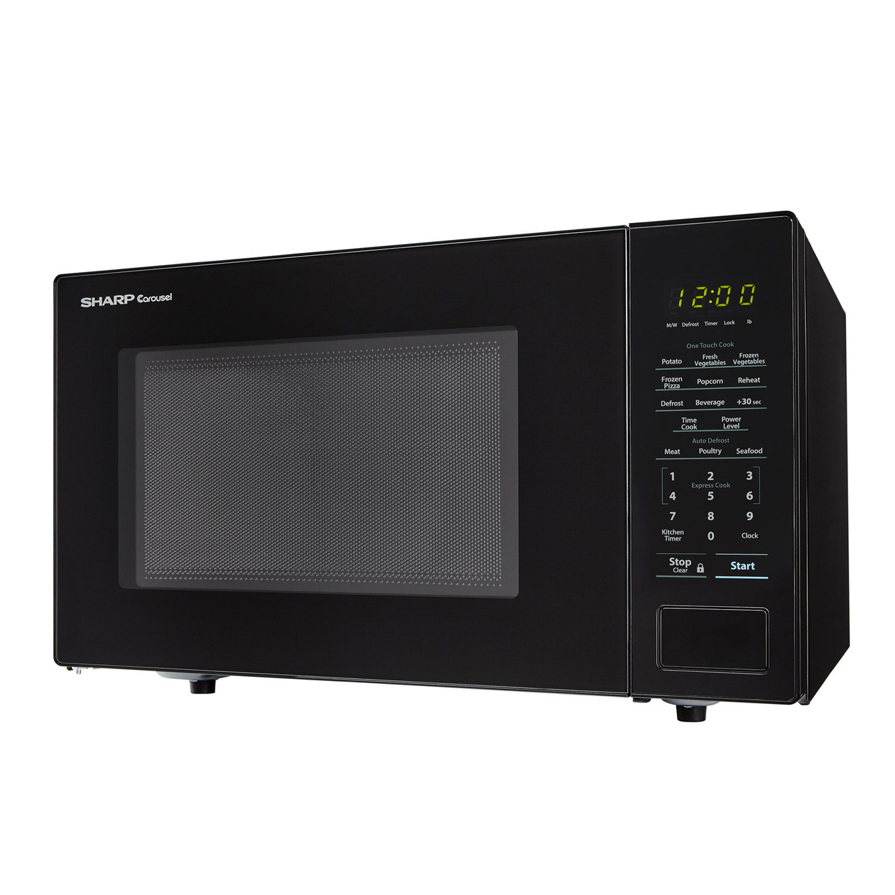 1.1 cu. ft. 1000W Sharp Countertop Black Microwave SMC1131CB