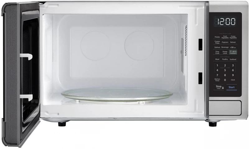 1.1 cu. ft. 1000W Sharp Stainless Steel Smart Carousel Countertop Microwave Oven view 4
