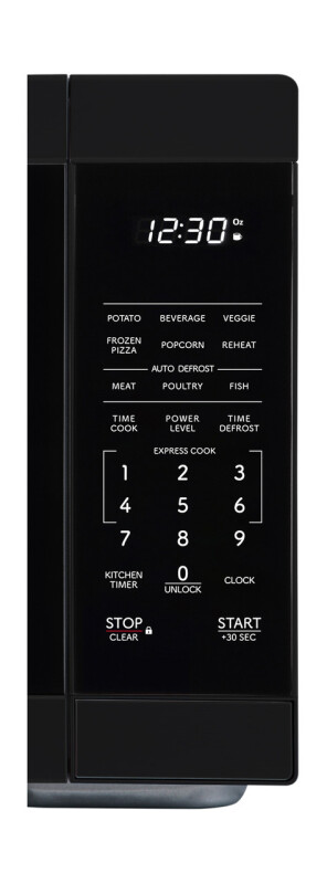 1.1 Cu. Ft. 1000w Black Countertop Microwave Oven view 4