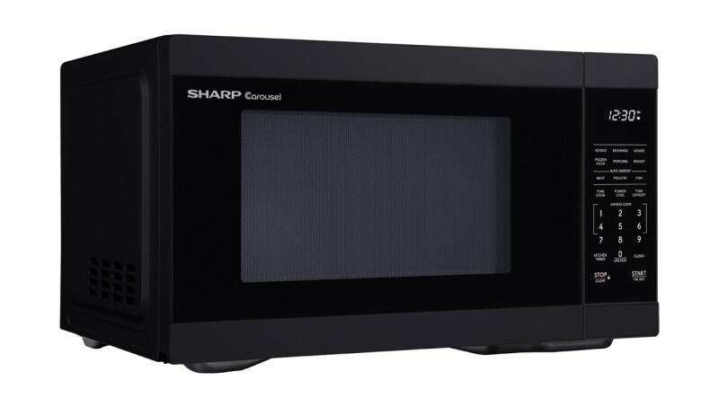 1.1 Cu. Ft. 1000w Black Countertop Microwave Oven view 2