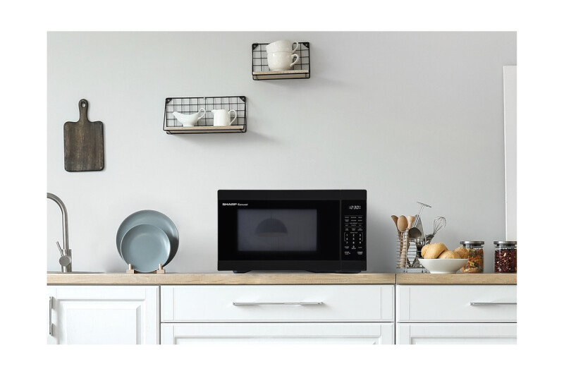 1.1 Cu. Ft. 1000w Black Countertop Microwave Oven view 8