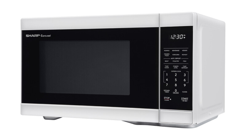 1.1 cu. ft. 1000W White Countertop Microwave Oven view 3