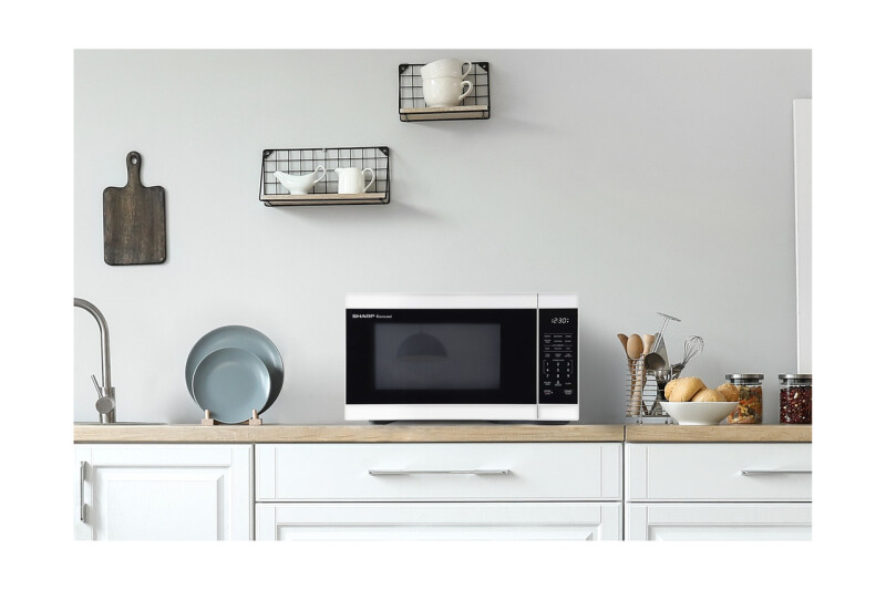 1.1 cu. ft. 1000W White Countertop Microwave Oven view 7