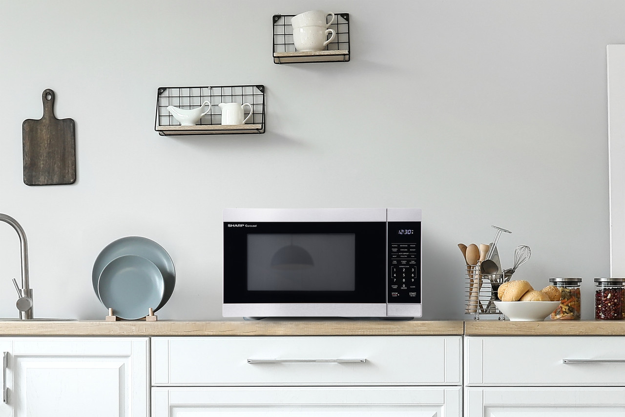 1.1 Cu. Ft. 1000w Stainless Steel Countertop Microwave Oven view 7