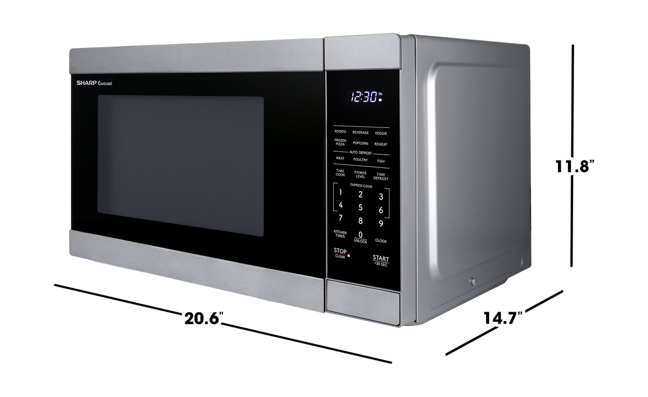 1.1 Cu. Ft. 1000w Stainless Steel Countertop Microwave Oven view 12