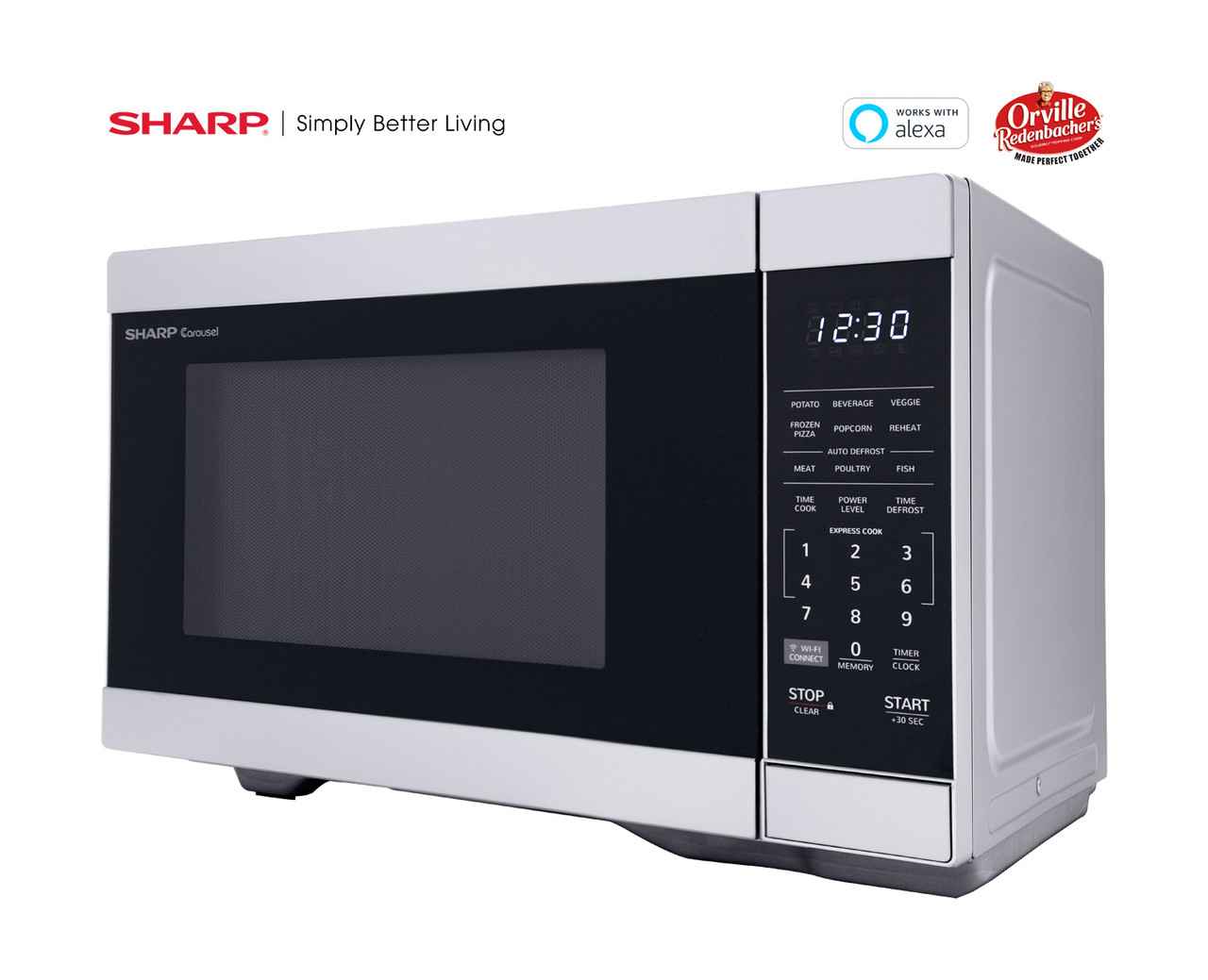 1.1 cu. ft. Mid Size Countertop Microwave Oven SMC1169HS
