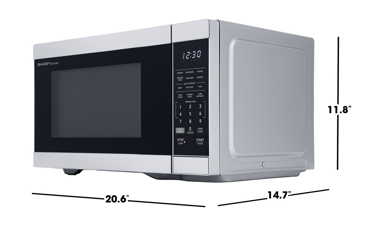 1.1 Cu. Ft. 1000w Smart Stainless Steel Countertop Microwave Oven view 21