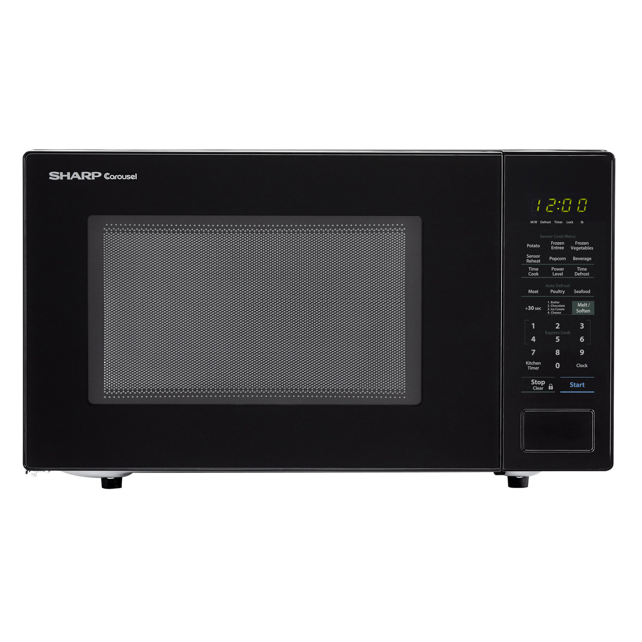 1.4 cu. ft. 1000W Sharp Black Countertop Microwave Oven SMC1441CB