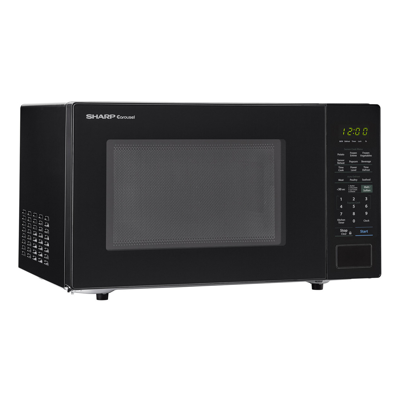 1.4 cu. ft. 1000W Sharp Black Countertop Microwave Oven SMC1441CB