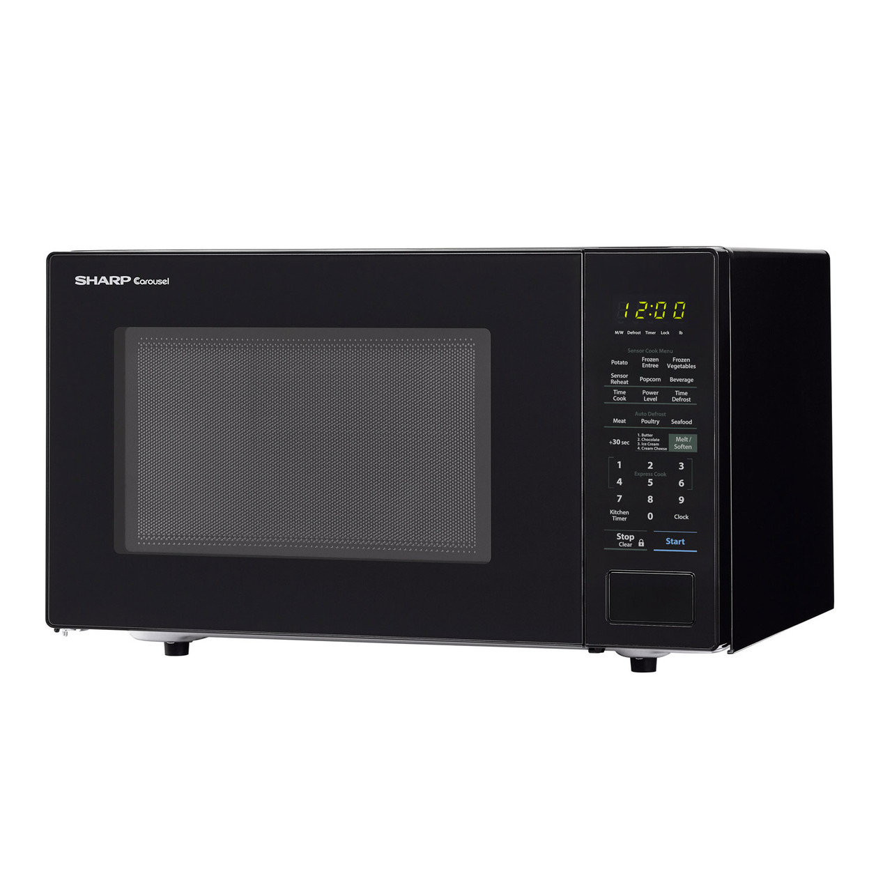 1.4 cu. ft. 1000W Sharp Black Countertop Microwave Oven SMC1441CB