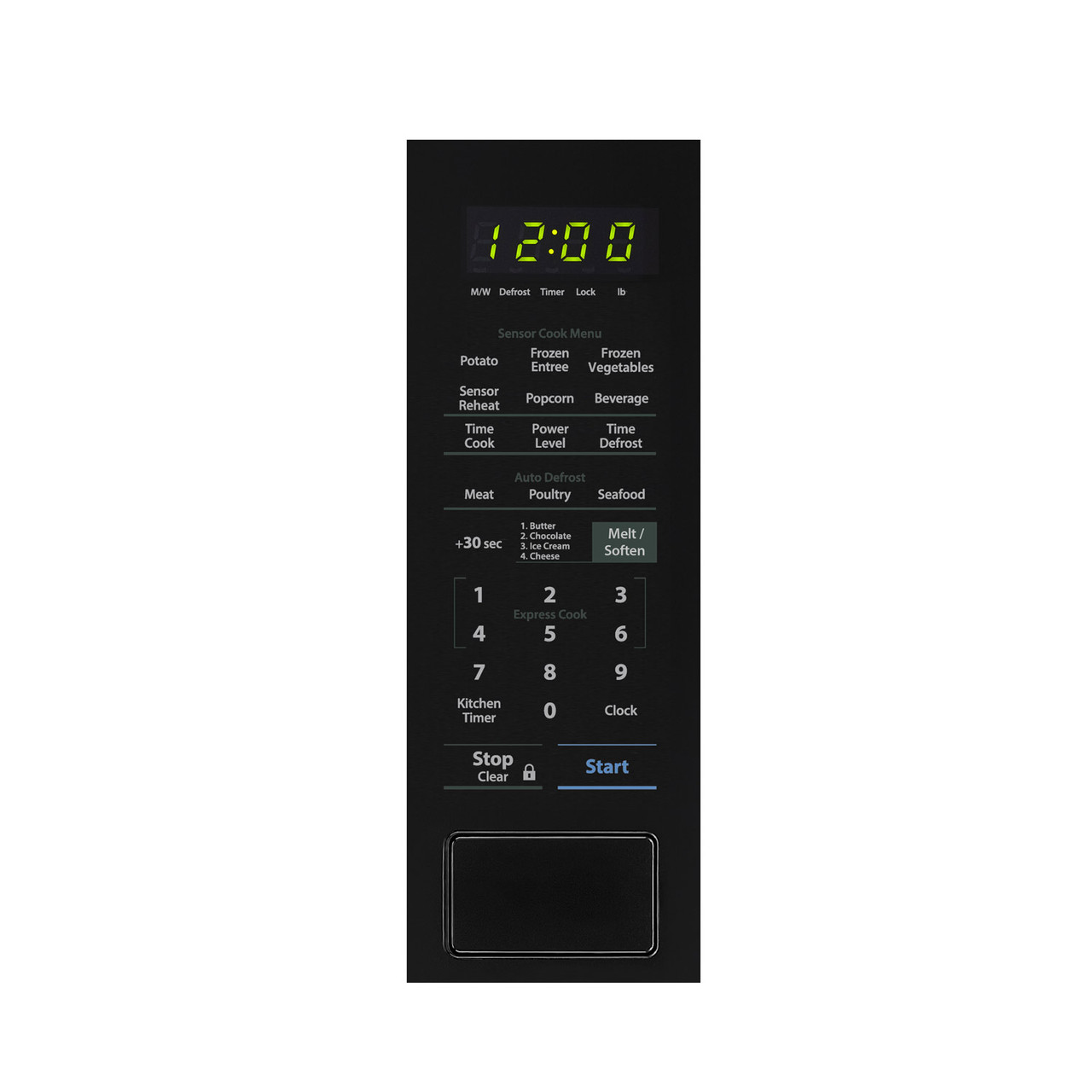 1.4 cu. ft. 1000W Sharp Black Countertop Microwave Oven SMC1441CB