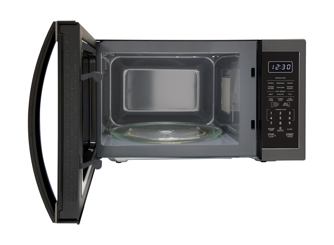 1.4 Cu. Ft. 1100w Black Stainless Steel Countertop Microwave Oven view 8
