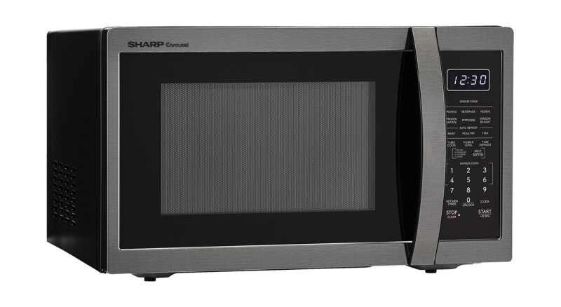 1.4 Cu. Ft. 1100w Black Stainless Steel Countertop Microwave Oven view 3