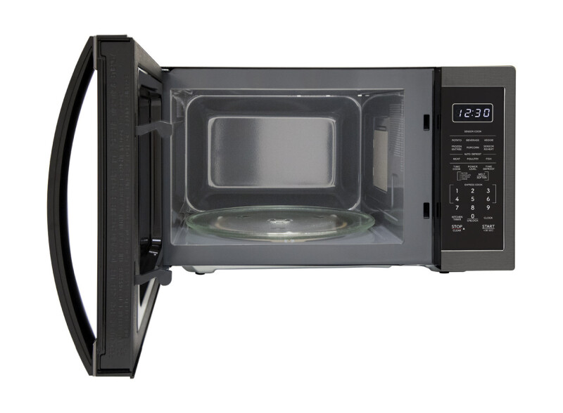 1.4 Cu. Ft. 1100w Black Stainless Steel Countertop Microwave Oven view 7