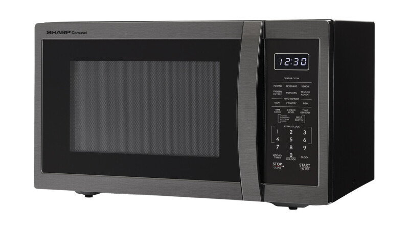 1.4 Cu. Ft. 1100w Black Stainless Steel Countertop Microwave Oven view 5
