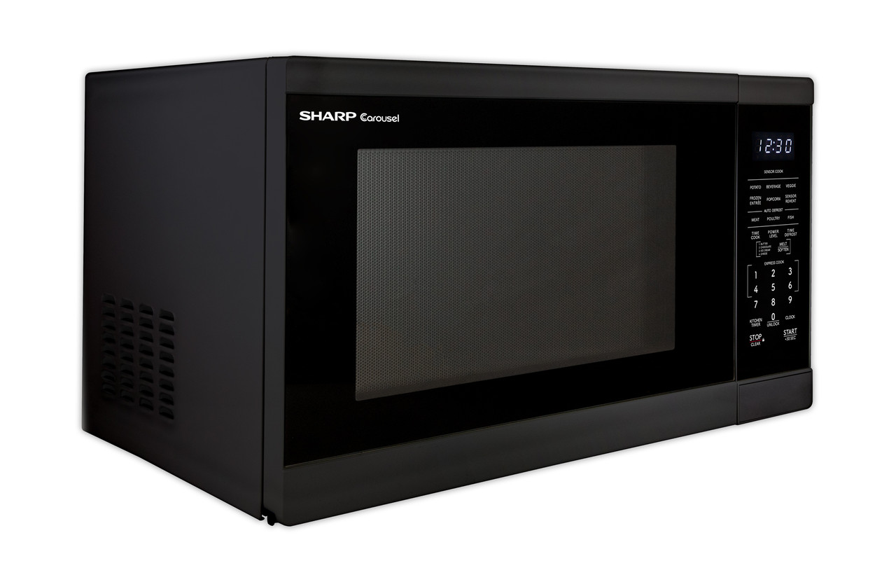 1.4 Cu. Ft. 1100w Black Countertop Microwave Oven view 6