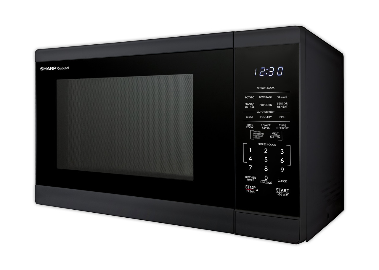 1.4 Cu. Ft. 1100w Black Countertop Microwave Oven view 10