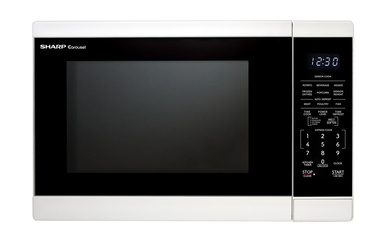 1.4 Cu. Ft. 1100w White Countertop Microwave Oven view 2