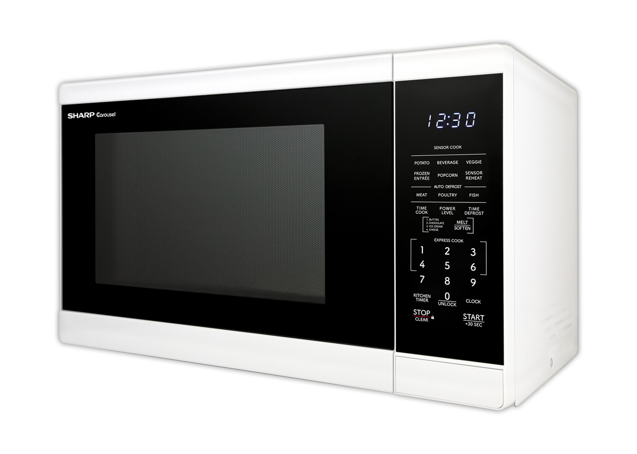 1.4 Cu. Ft. 1100w White Countertop Microwave Oven view 10