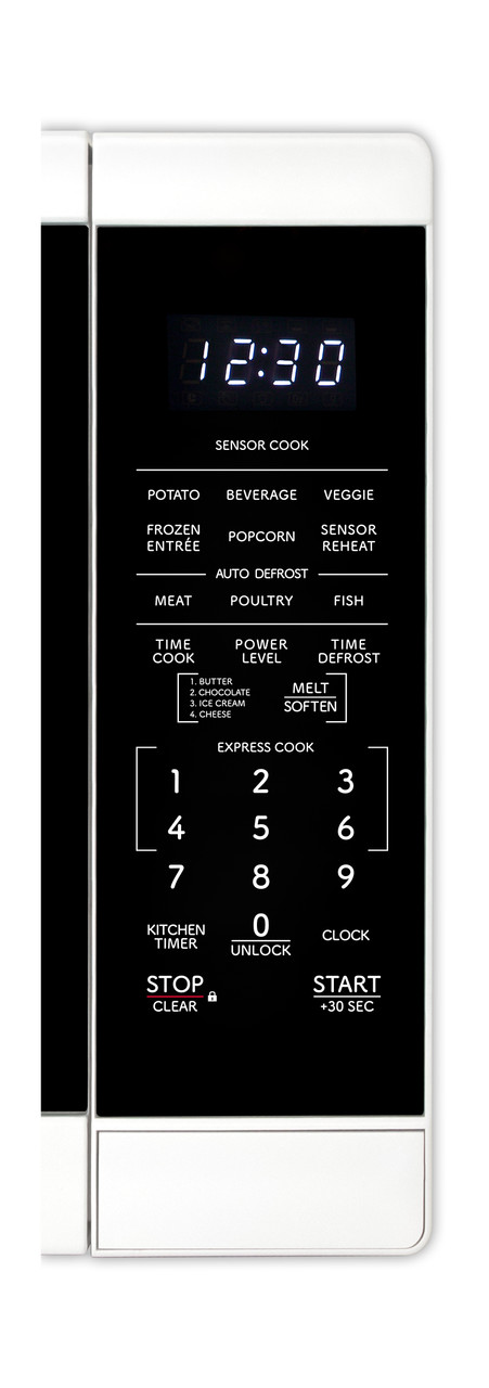 1.4 Cu. Ft. 1100w White Countertop Microwave Oven view 12