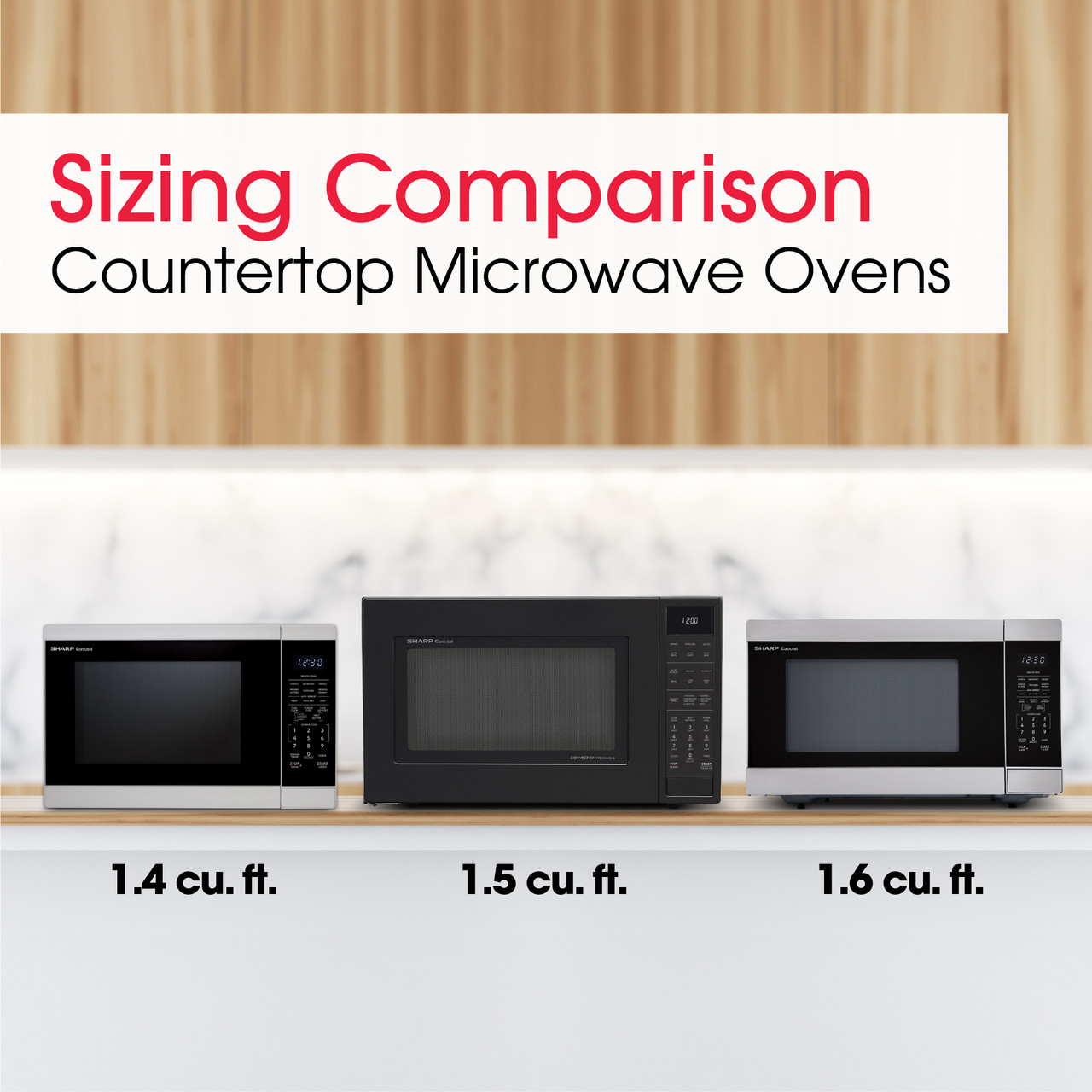 1.4 Cu. Ft. 1100w White Countertop Microwave Oven view 19