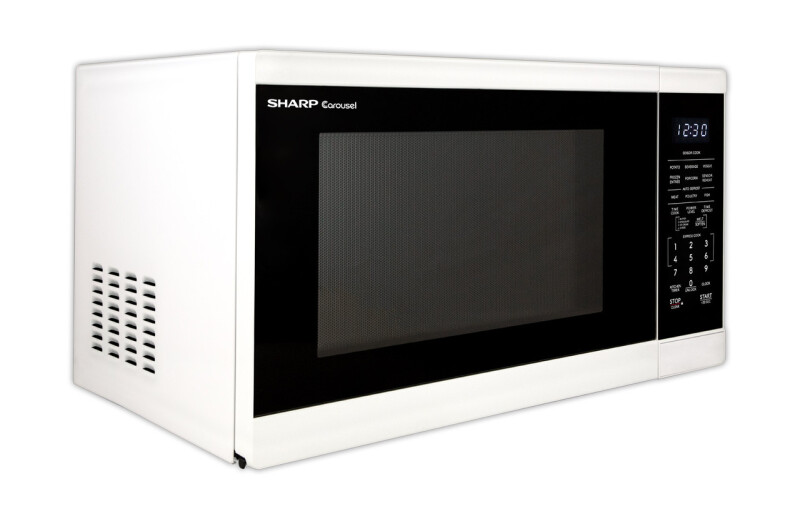 1.4 Cu. Ft. 1100w White Countertop Microwave Oven view 3