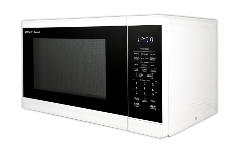 1.4 Cu. Ft. 1100w White Countertop Microwave Oven view 5