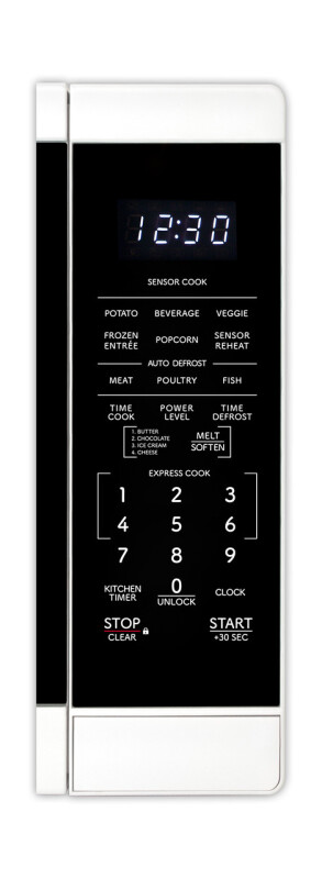 1.4 Cu. Ft. 1100w White Countertop Microwave Oven view 7