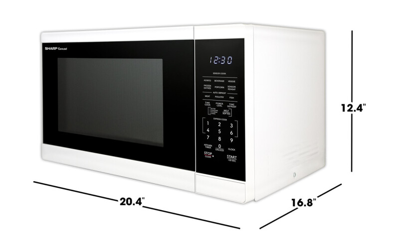 1.4 Cu. Ft. 1100w White Countertop Microwave Oven view 11