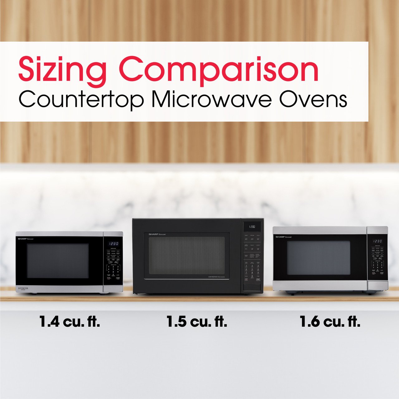 1.4 Cu. Ft. 1100w Stainless Steel Countertop Microwave Oven With Inverter Technology view 21