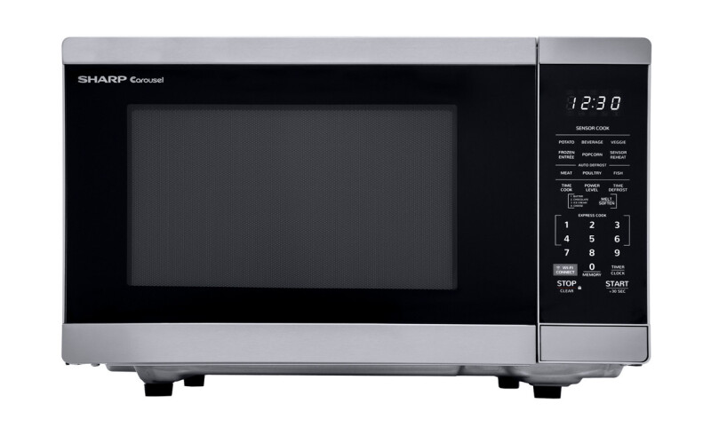 Sharp 1.4 cu. ft. Smart Countertop Microwave Oven Stainless Steel SMC1469HS Picture 1