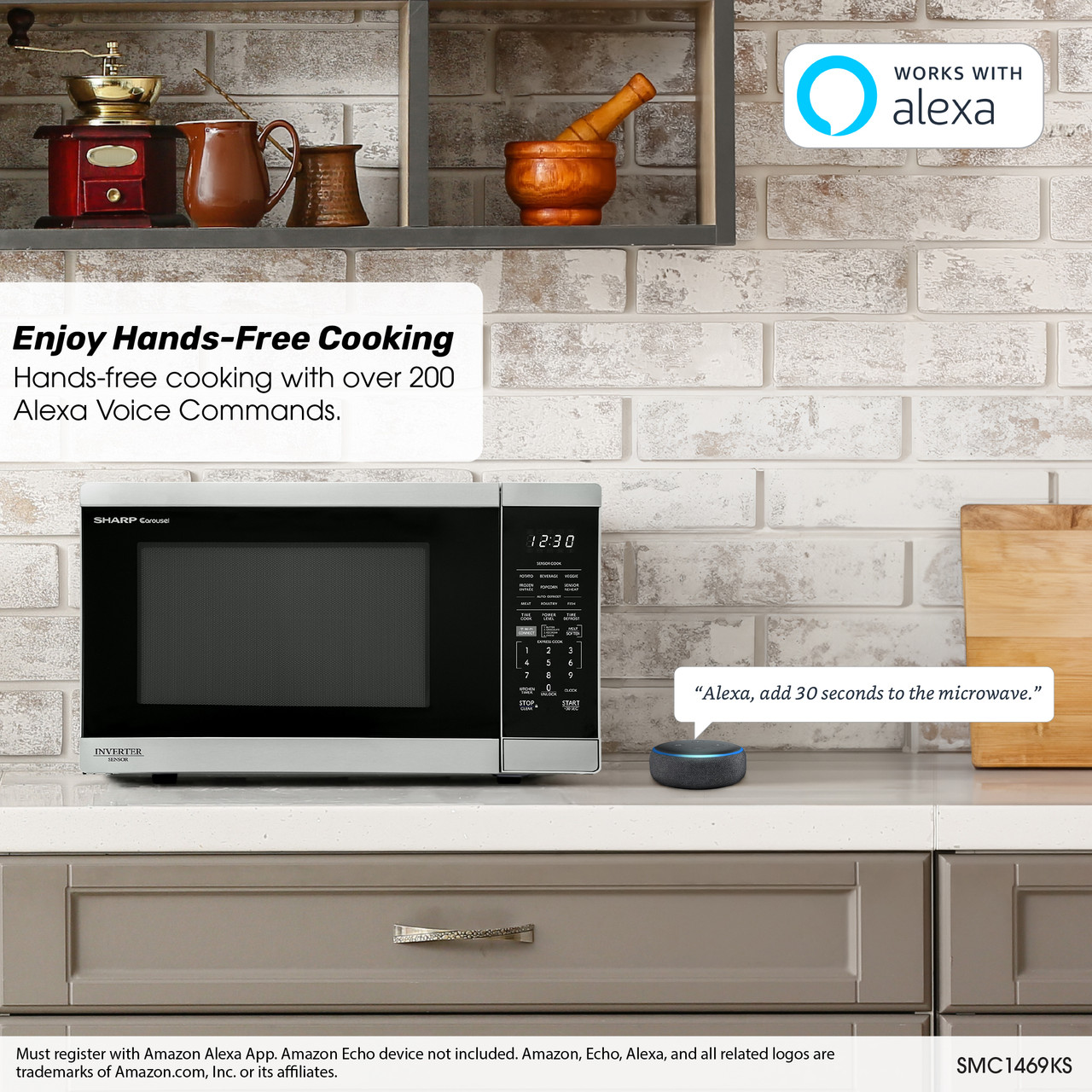 1.4 Cu. Ft. 1100w Smart Stainless Steel Microwave Oven With Inverter Technology view 20
