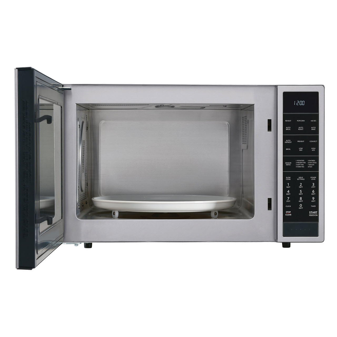 1.5 cu. ft. 900W Sharp Stainless Steel Carousel Convection + Microwave Oven SMC1585BS