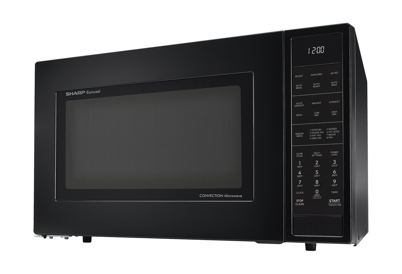 1.5 Cu. Ft. 900w Black Convection Countertop Microwave Oven view 8