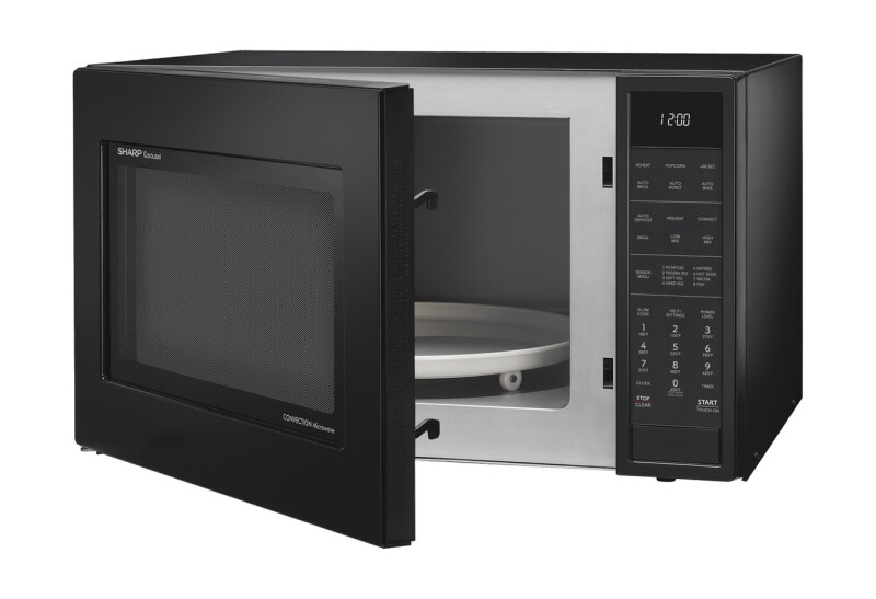 1.5 Cu. Ft. 900w Black Convection Countertop Microwave Oven view 5