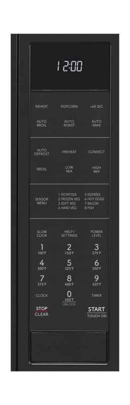 1.5 Cu. Ft. 900w Black Convection Countertop Microwave Oven view 13