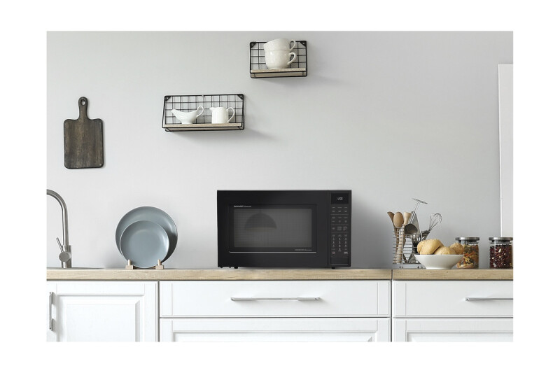 1.5 Cu. Ft. 900w Black Convection Countertop Microwave Oven view 15