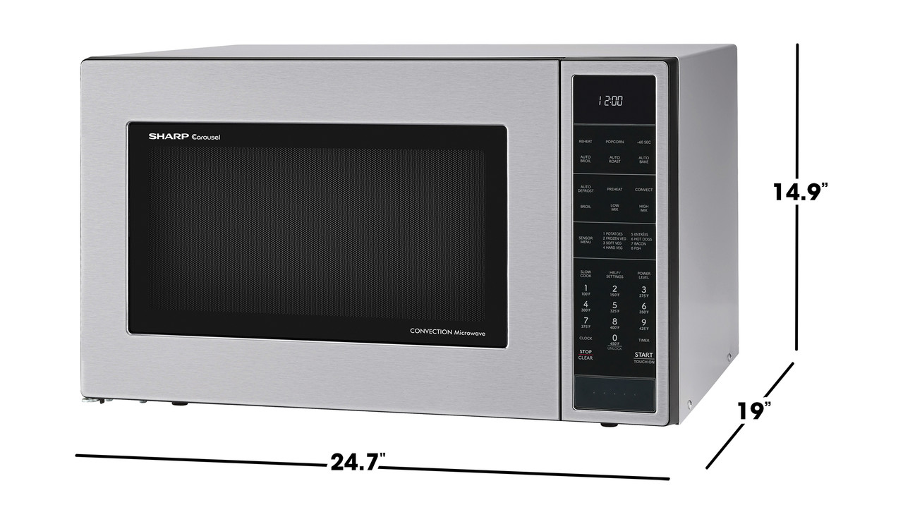 1.5 Cu. Ft. 900w Stainless Steel Convection Countertop Microwave Oven view 23