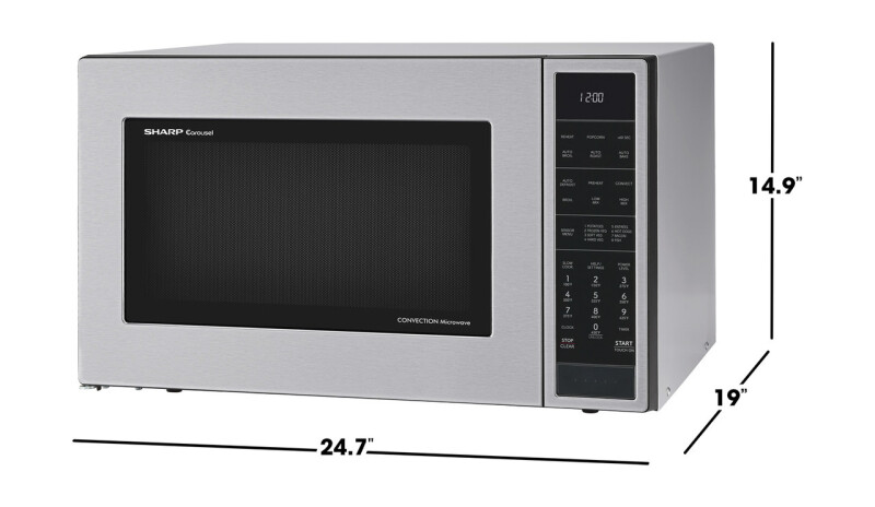 1.5 Cu. Ft. 900w Stainless Steel Convection Countertop Microwave Oven view 12