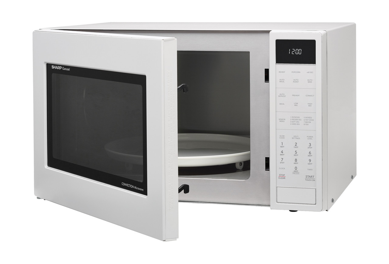 1.5 Cu. Ft. 900w White Convection Countertop Microwave Oven view 10
