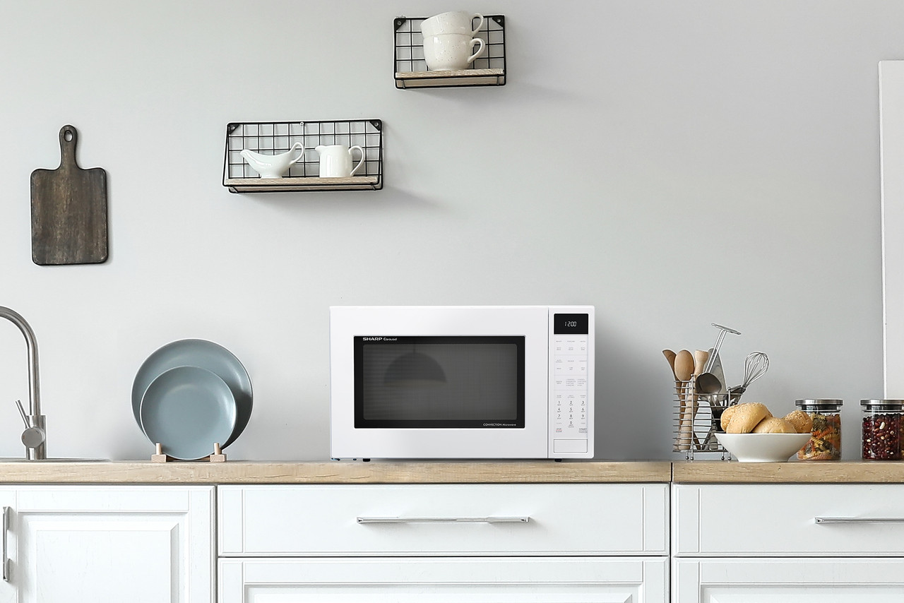 1.5 Cu. Ft. 900w White Convection Countertop Microwave Oven view 17