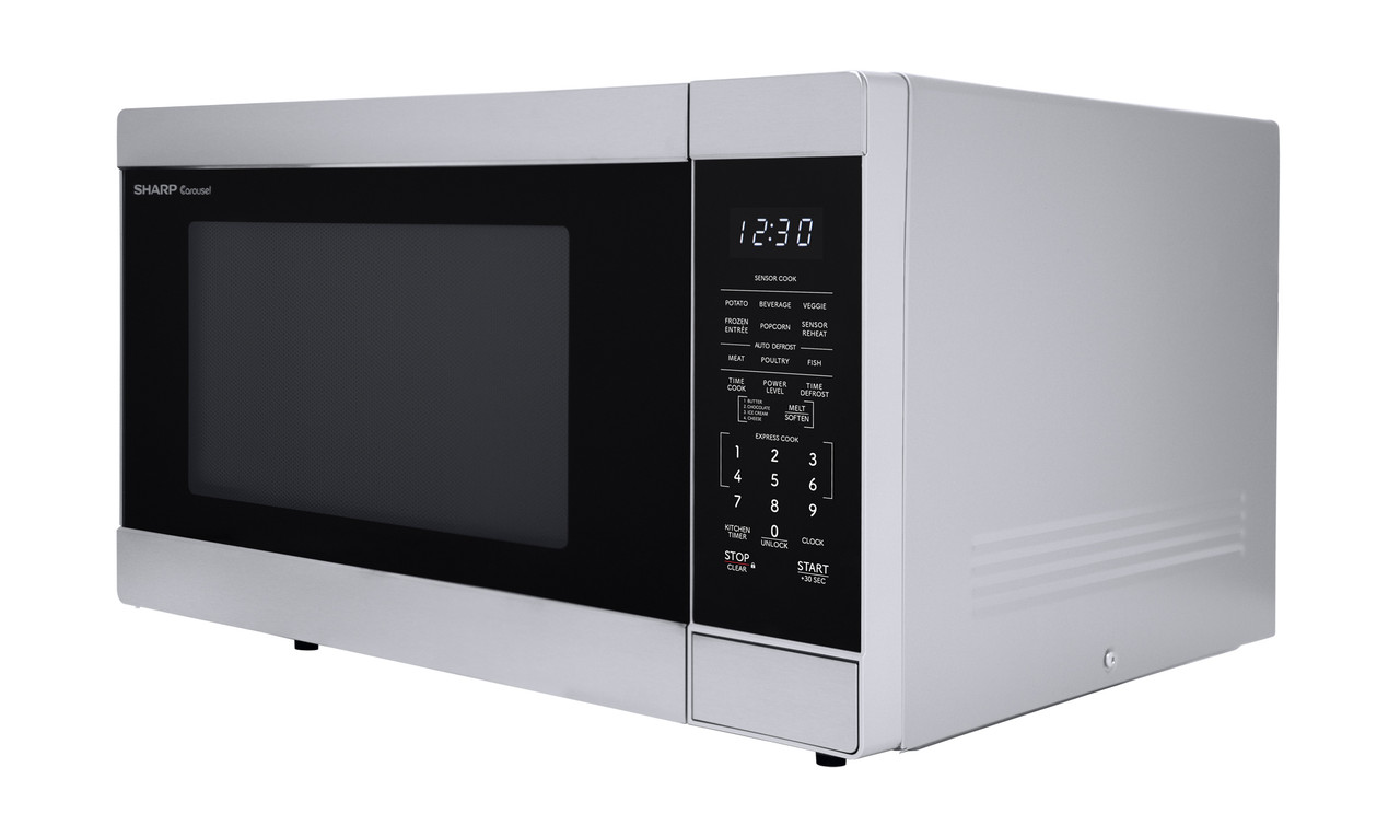 1.6 Cu. Ft. 1100w Stainless Steel Countertop Microwave Oven view 2