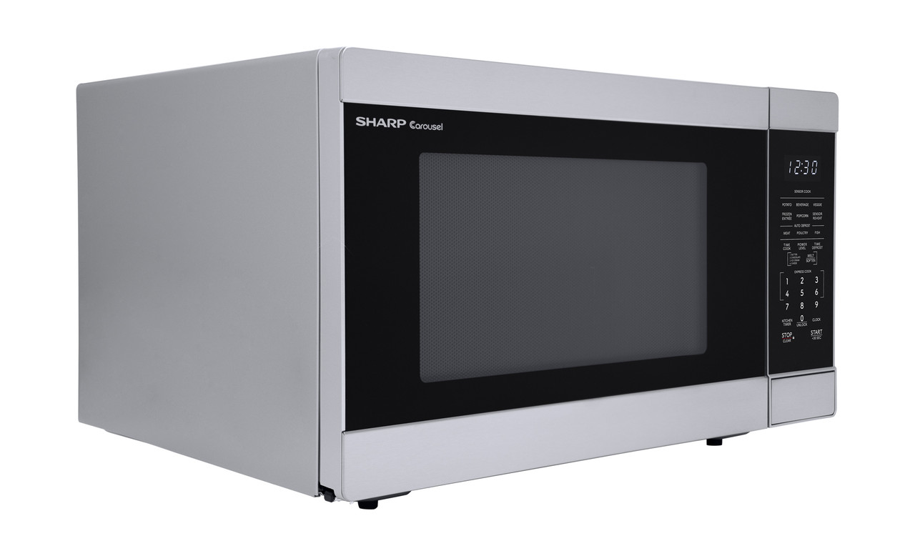 1.6 Cu. Ft. 1100w Stainless Steel Countertop Microwave Oven view 3
