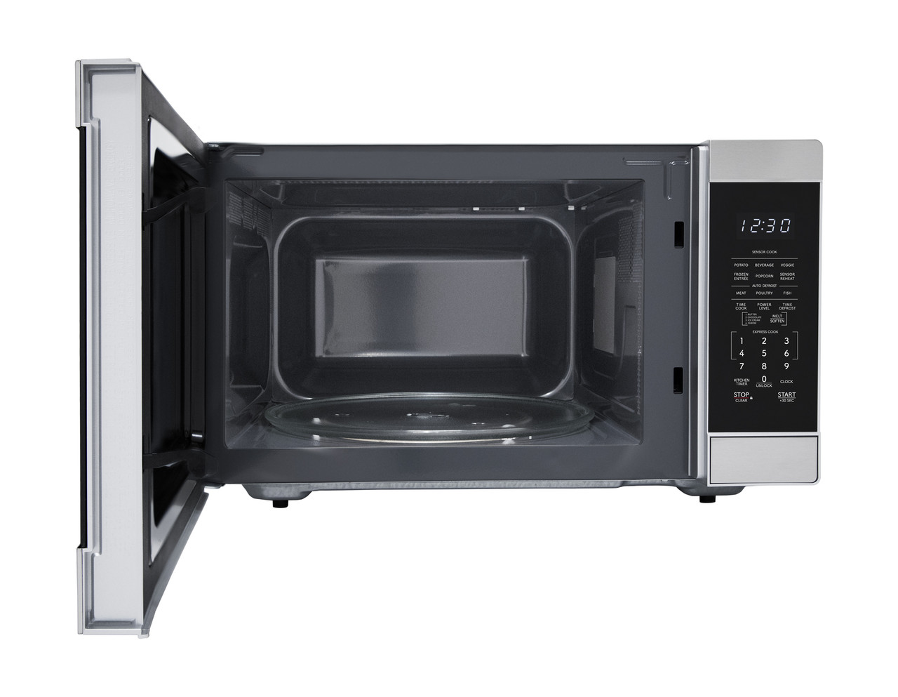 1.6 Cu. Ft. 1100w Stainless Steel Countertop Microwave Oven view 4