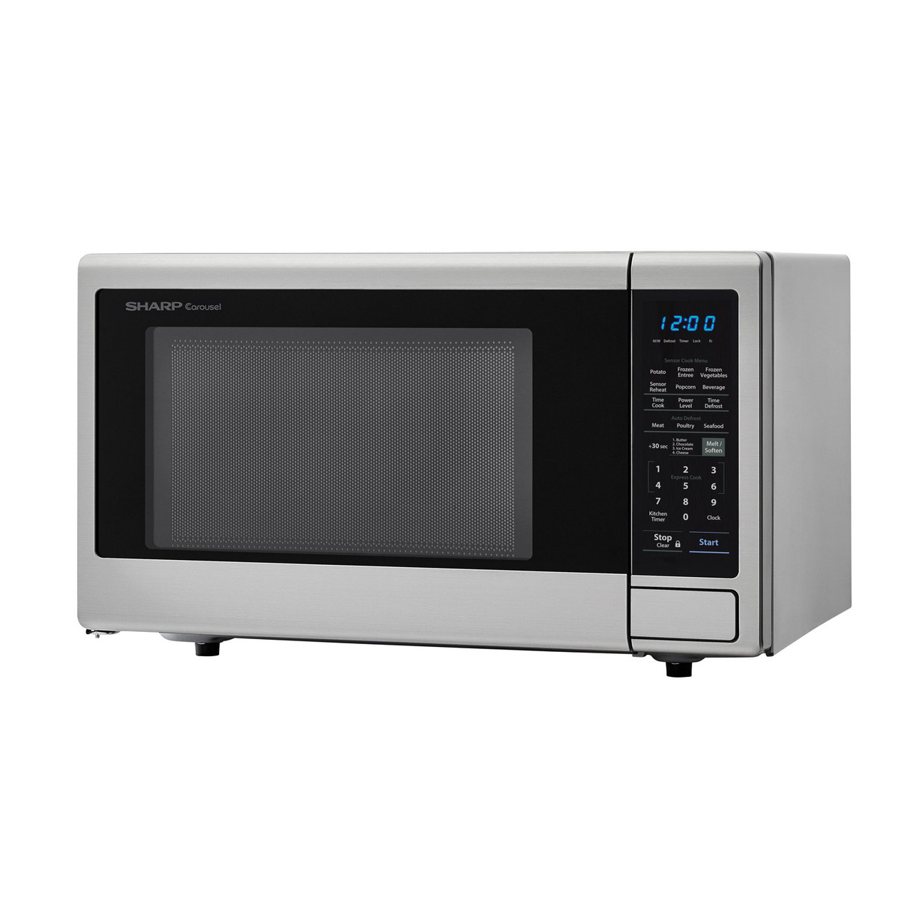 1.8 cu. ft. 1100W Sharp Stainless Steel Countertop Microwave Oven SMC1842CS