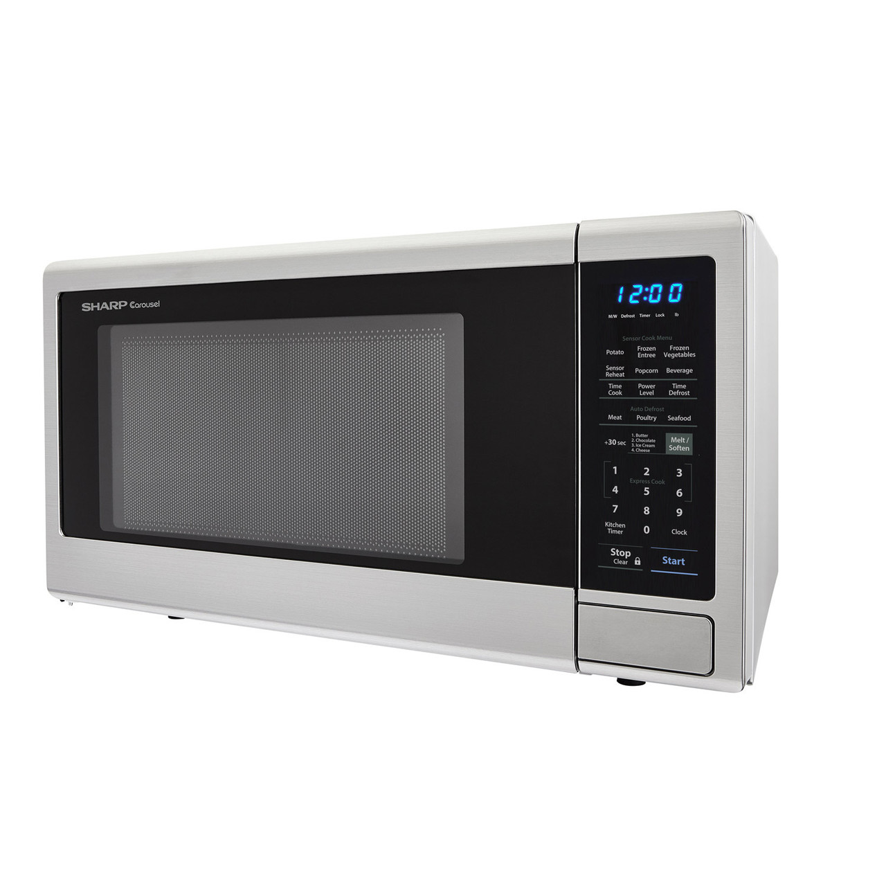 1.8 cu. ft. 1100W Sharp Stainless Steel Countertop Microwave Oven SMC1842CS
