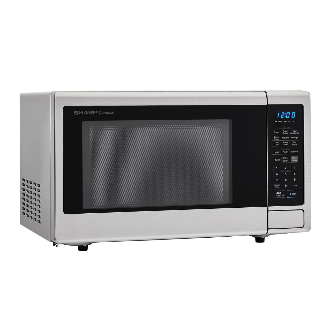 1.8 cu. ft. 1100W Sharp Stainless Steel Countertop Microwave Oven SMC1842CS